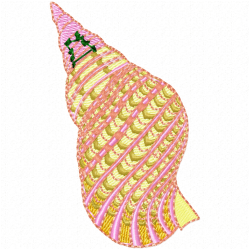 Seashell Embroidery Design 10 Seashell Embroidery Design 10